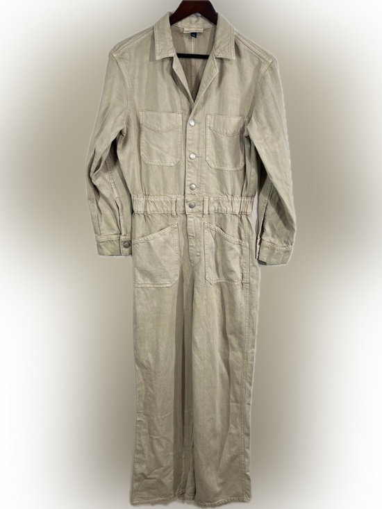 Universal Thread Pants - Universal Thread Wide Leg Jumpsuit in Light Beige Size 6